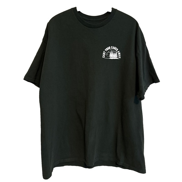 RF BRAND Other - Cast Your Cares Away Mens 2XL T-Shirt Fishing Outdoors Casual Athleisure